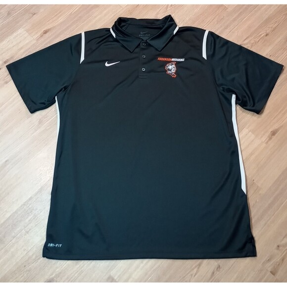 Nike Polo Shirt Mens XL Redskins Dri Fit Banned Logo Black Extra Large Pullover - Picture 1 of 16